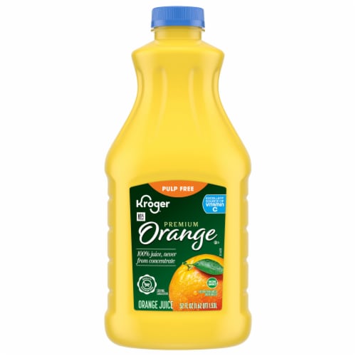 Simply Orange Pulp Free Juice Bottle, 52 fl oz