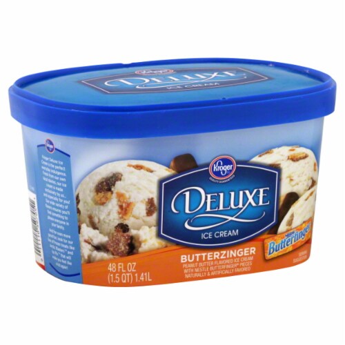 Kroger® Deluxe Butterzinger Ice Cream Perspective: front