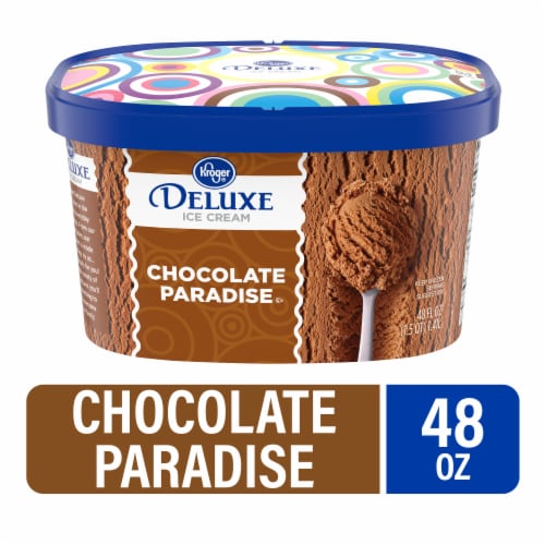 Kroger® Deluxe Chocolate Paradise Ice Cream Tub Perspective: front