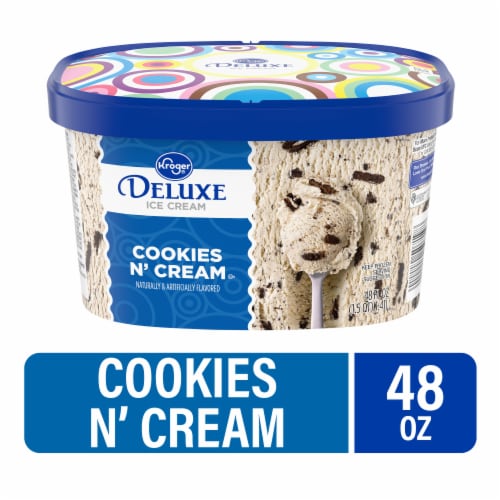 Kroger® Deluxe Cookies N' Cream Ice Cream Tub, 48 oz - Kroger