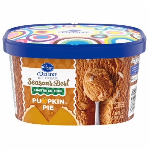 Kroger® Deluxe Season's Best Pumpkin Pie Ice Cream Tub, 48 oz - Kroger