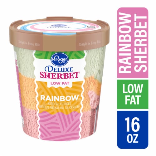 Kroger® Deluxe Rainbow Lowfat Sherbet Perspective: front