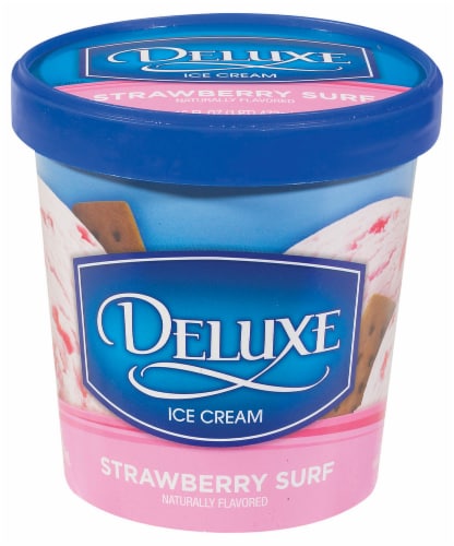 Kroger® Deluxe Strawberry Surf Ice Cream Perspective: front