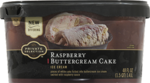 Private Selection™ Raspberry Buttercream Cake Ice Cream Perspective: front