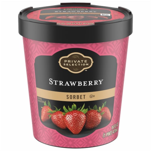 Private Selection® Strawberry Sorbet Pint Perspective: front
