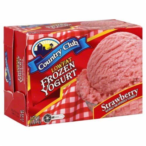 Country Club Strawberry Frozen Yogurt Perspective: front