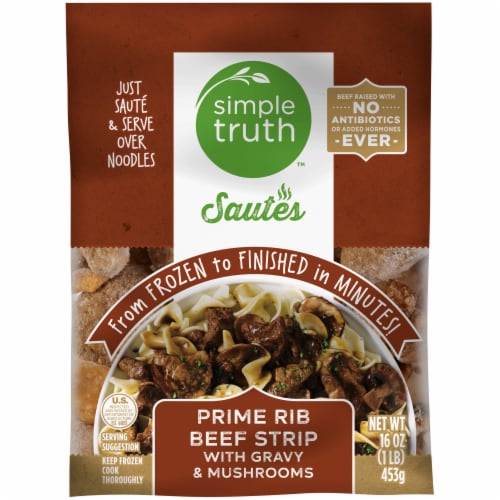 Simple Truth™ Sautes Prime Rib Strip with Gravy & Mushrooms Frozen Meal