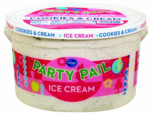 Kroger® Party Pail Cookies & Cream Ice Cream Perspective: front