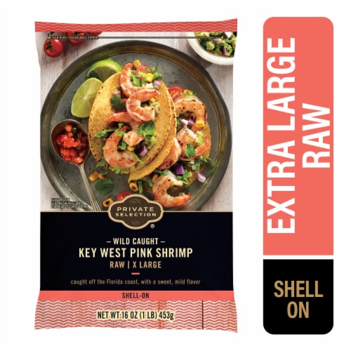 Private Selection® Key West Pink Extra Large Raw Shrimp Shell-On Perspective: front