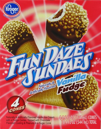 Kroger® Vanilla Fudge Fun Daze Sundaes Perspective: front