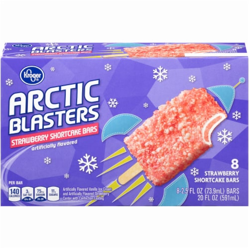 Kroger® Arctic Blasters Strawberry Shortcake Ice Cream Bars Perspective: front
