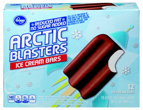 Kroger® Arctic Blasters Reduced Fat Ice Cream Bars Perspective: front