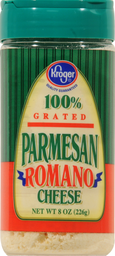Kroger® Grated Parmesan Romano Cheese Perspective: front