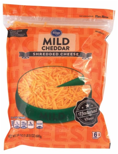 Kroger® Shredded Mild Cheddar Cheese Perspective: front