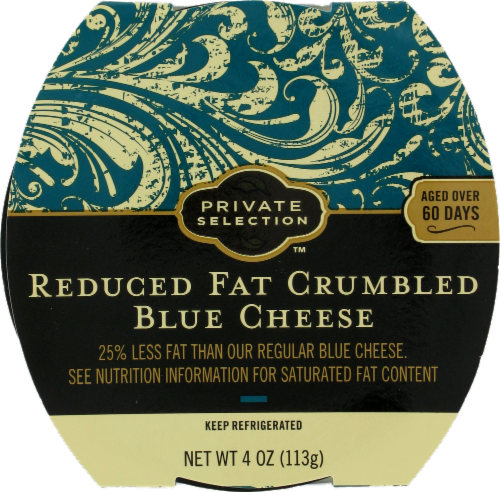 Private Selection™ Reduced Fat Crumbled Blue Cheese Perspective: front