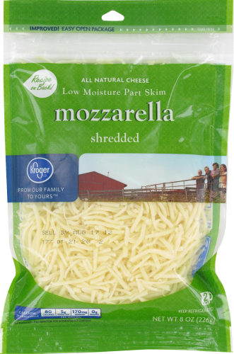 Kroger® Shredded Mozzarella Cheese Perspective: front