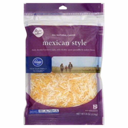 Kroger® Mexican Style Shredded Cheese Perspective: front