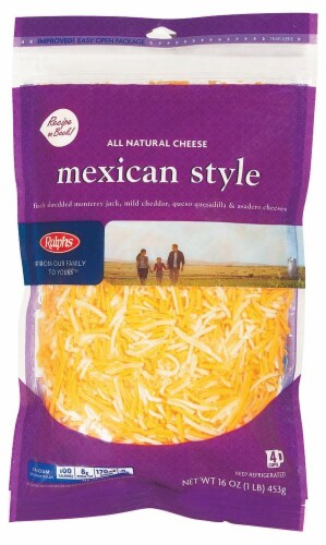 Ralphs Finely Shredded Mexican Style Cheese Perspective: front