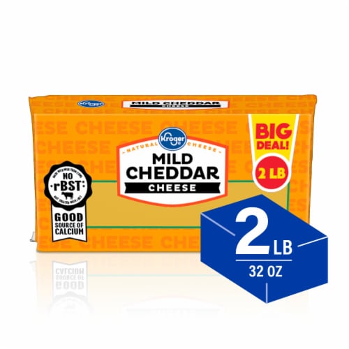 Kroger® Mild Cheddar Cheese Bar BIG Deal! Perspective: front