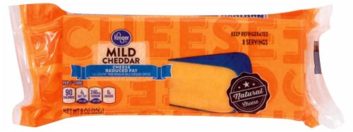 Kroger® Mild Cheddar Reduced Fat Cheese Bar Perspective: front