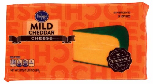 Kroger® Mild Cheddar Cheese Perspective: front