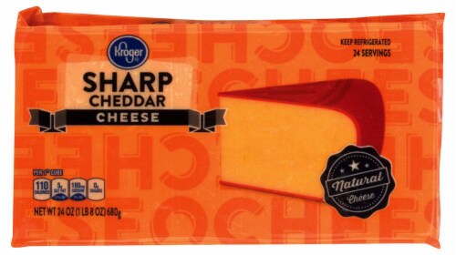 Kroger® Sharp Cheddar Cheese Perspective: front