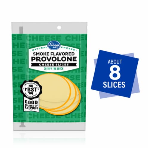 Kroger® Smoke Flavored Provolone Sliced Cheese Perspective: front