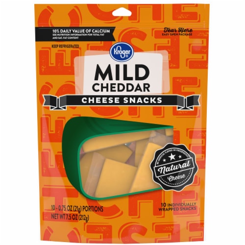 Kroger® Mild Cheddar Snack Cheese Perspective: front