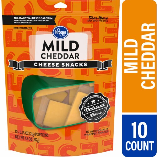 Kroger® Mild Cheddar Snack Cheese Perspective: front