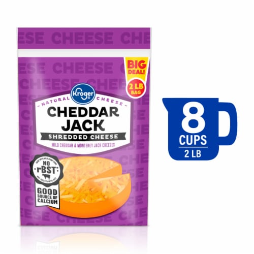 Kroger® Shredded Cheddar Jack Cheese BIG Deal! Perspective: front