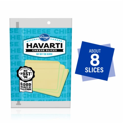 Kroger® Havarti Cheese Slices Perspective: front