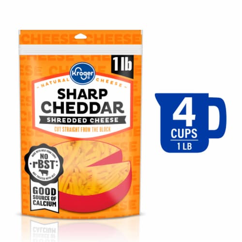 Kroger® Brand Sharp Cheddar Shredded Cheese, 16 oz - City Market