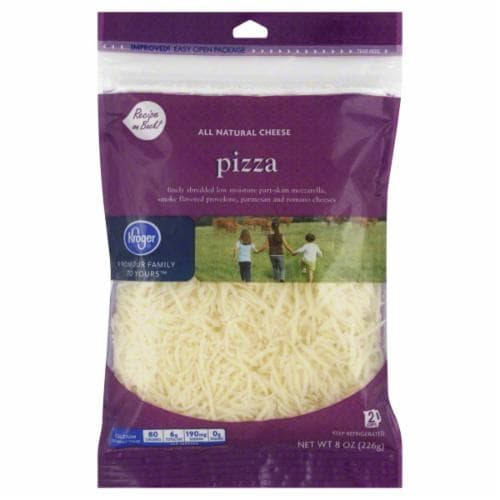 Kroger® Fancy Shredded Pizza Cheese Perspective: front