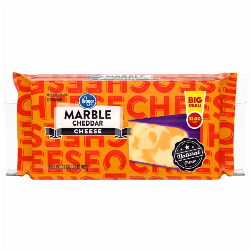 Kroger® Marble Cheddar Cheese Bar Perspective: front