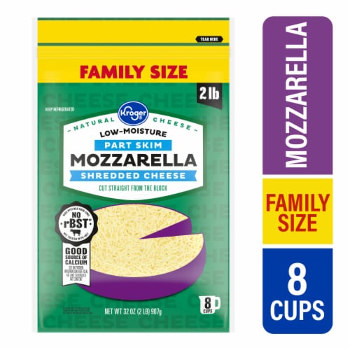 El Latino Shredded Mozzarella Cheese 32oz Plastic Bag Container