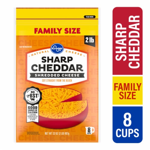 Kroger® Shredded Sharp Cheddar Cheese BIG Deal! Perspective: front