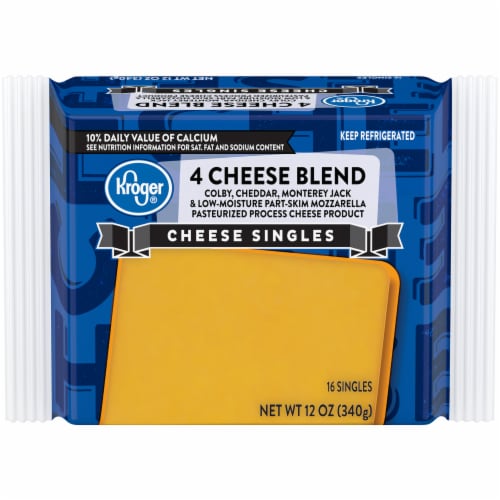 Kroger® 4 Cheese Blend Singles Perspective: front