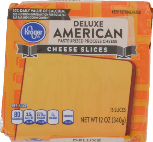 Kroger® Deluxe American Cheese Slices Perspective: front