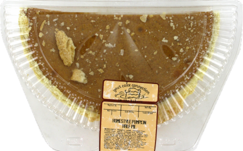 Kroger Bakery Half Pumpkin Pie Perspective: front