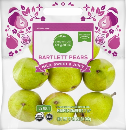 Simple Truth Organic™ Bartlett Pears Bag Perspective: front