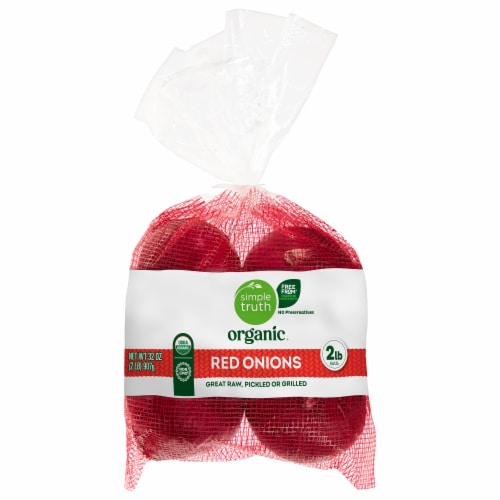 Simple Truth Organic™ Red Onions Bag Perspective: front