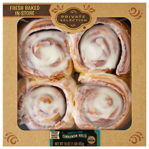 Private Selection® Vanilla Iced Cinnamon Rolls Perspective: front