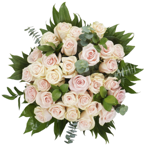 Bloom Haus™ Exquisite Rose Bouquet - White Perspective: front