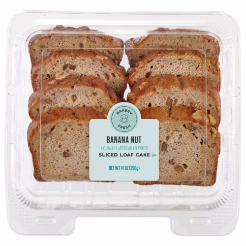 Bakery Fresh Goodness Banana Nut Sliced Loaf Cake Perspective: front