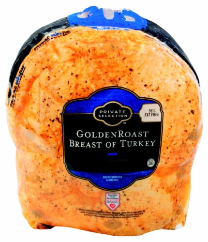 Private Selection™ Golden Roast Turkey Breast Fresh Sliced Deli Meat Perspective: front