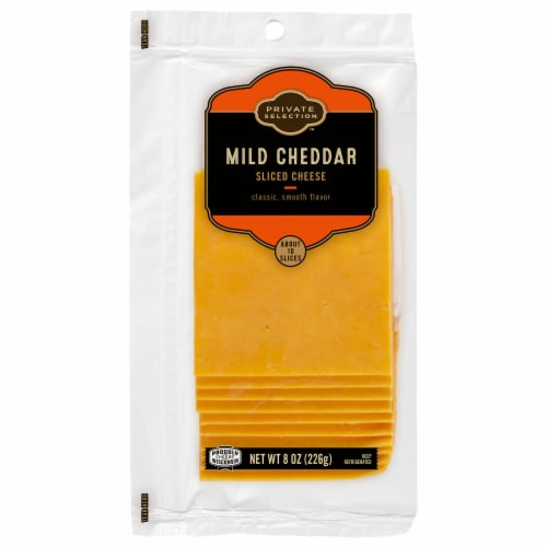 Private Selection® Mild Cheddar Sliced Cheese Perspective: front