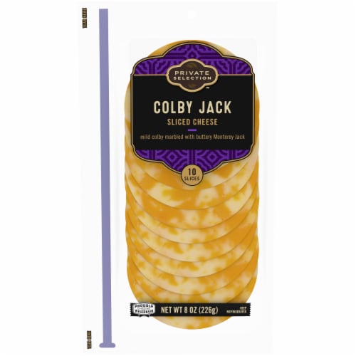 Private Selection® Colby Jack Sliced Cheese Perspective: front