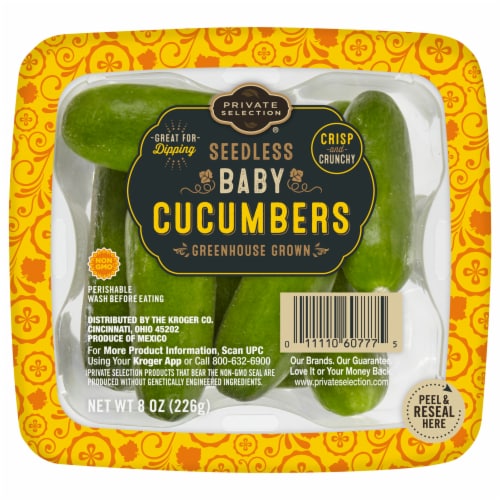Private Selection® Seedless Baby Cucumbers Perspective: front