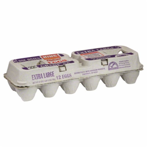 King Soopers® City Market® Grade AA Extra Large Eggs Perspective: front