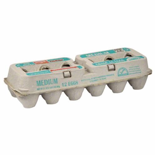 King Soopers® City Market® Grade AA Medium Eggs Perspective: front